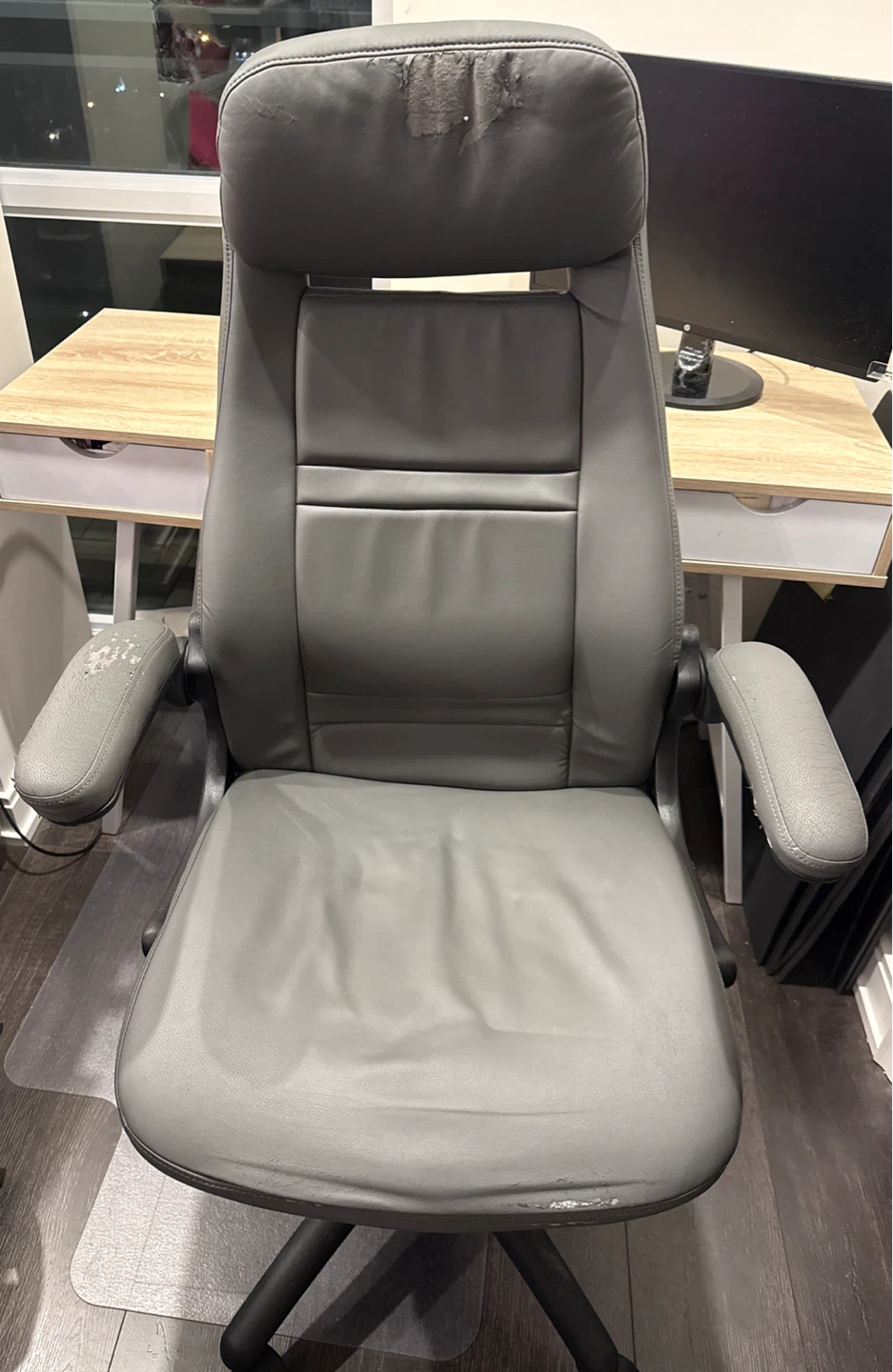 Grey Office Chair - Used Condition - photo 2