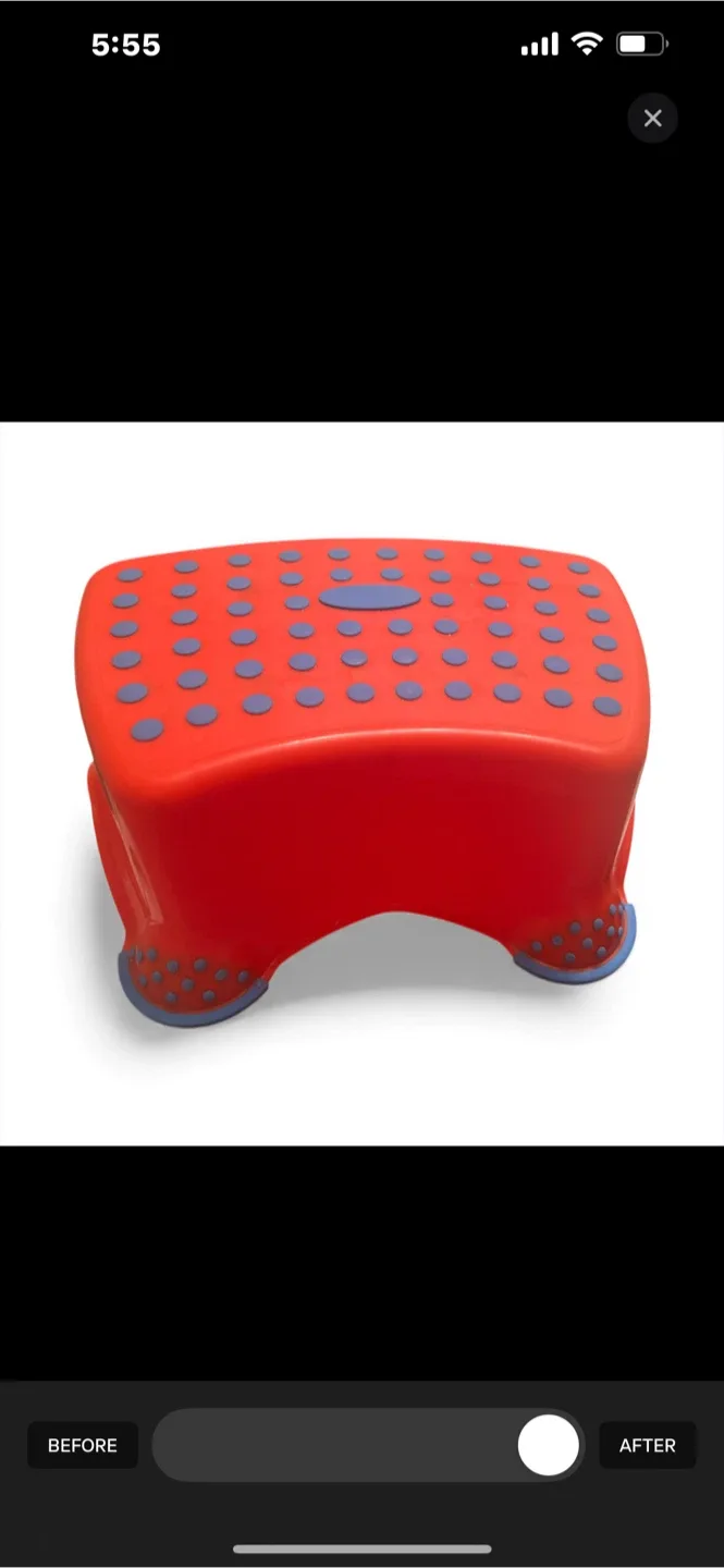 Red Plastic Step Stool image indicator(2)