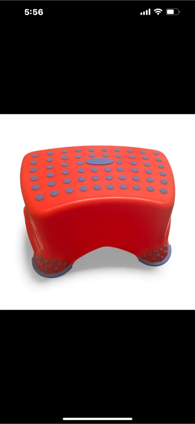 Red Plastic Step Stool