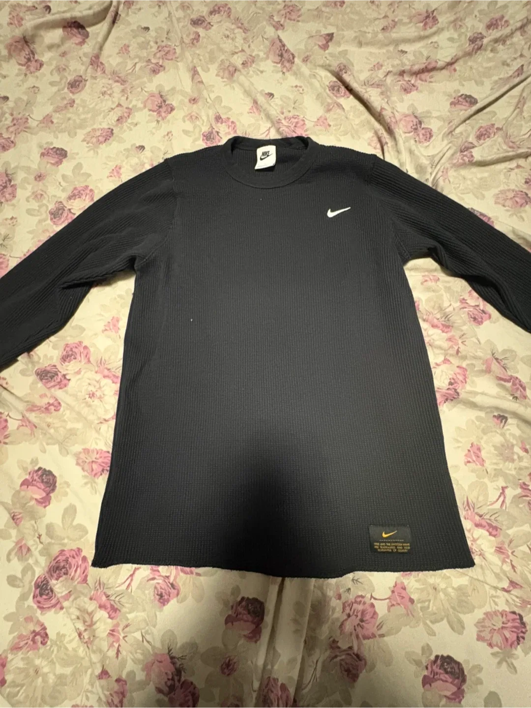 Nike Waffle Knit Long Sleeve Shirt - Size S