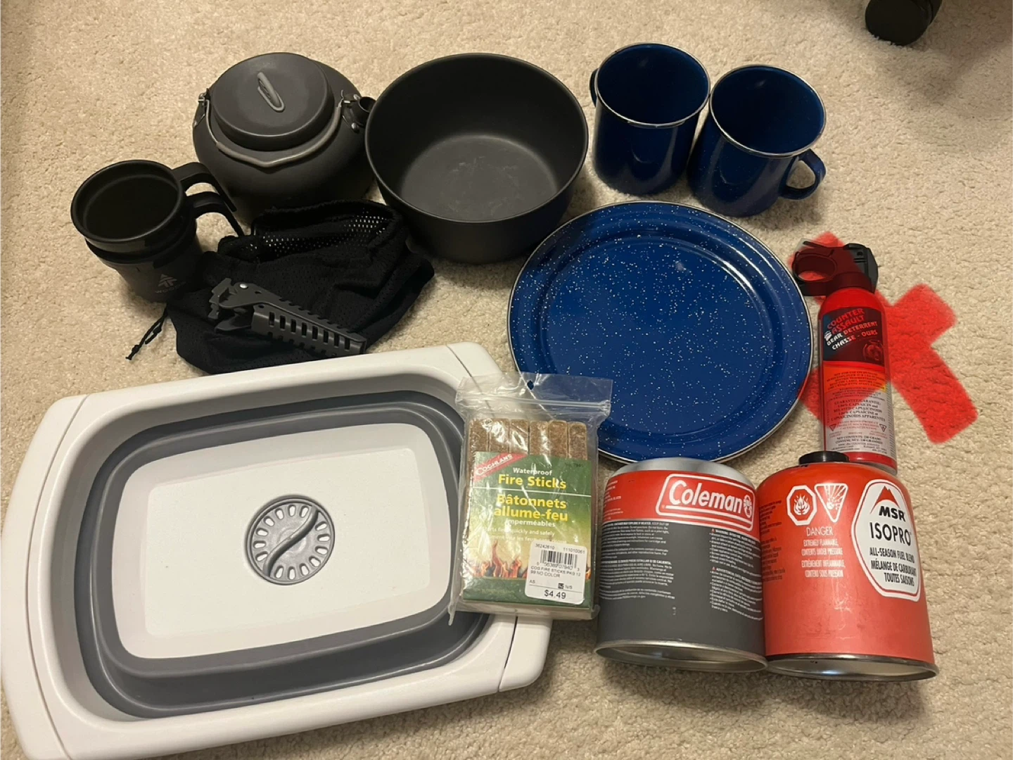Camping Gear Bundle: Woods, Coleman