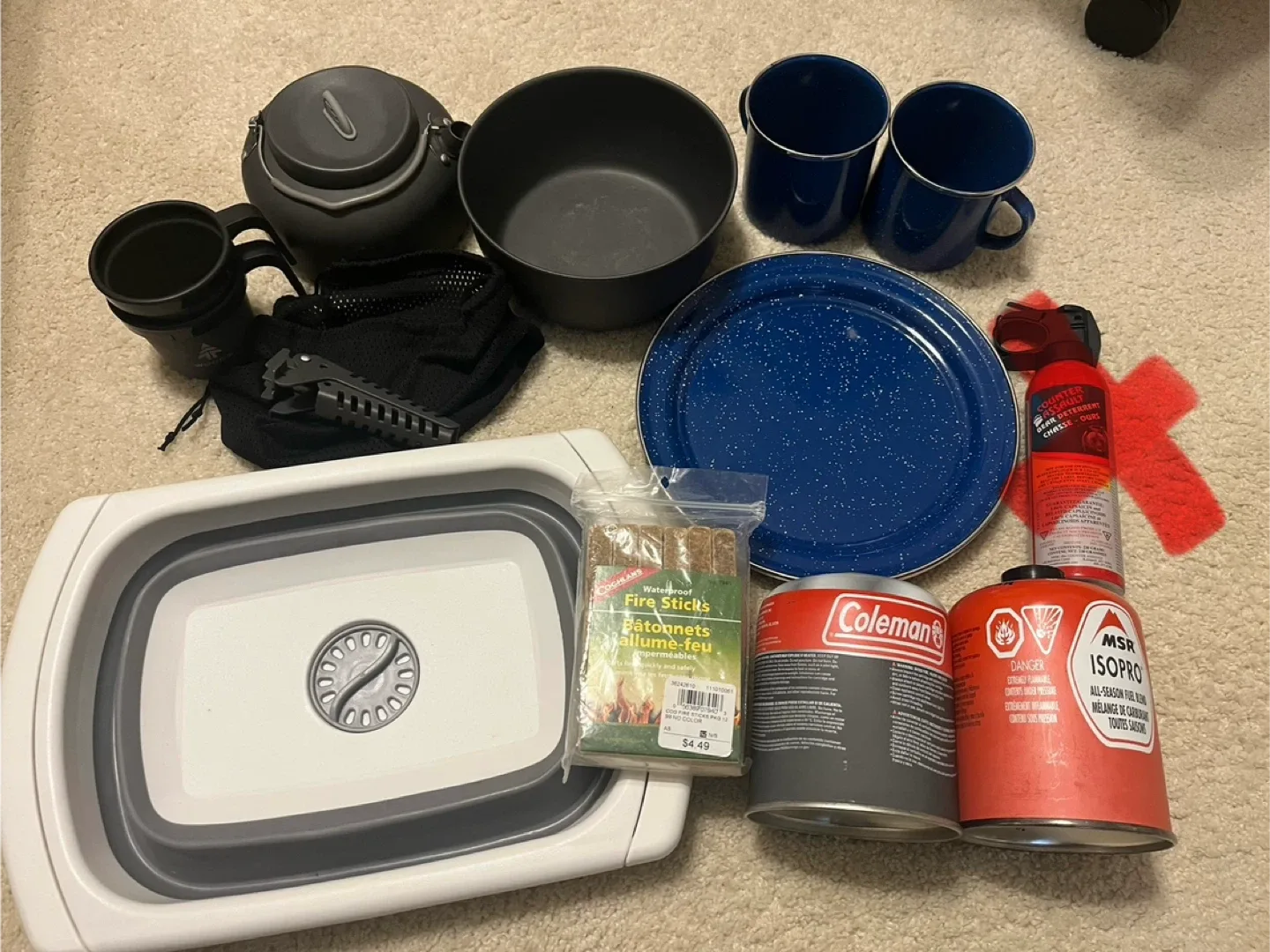 Camping Gear Bundle: Woods, Coleman