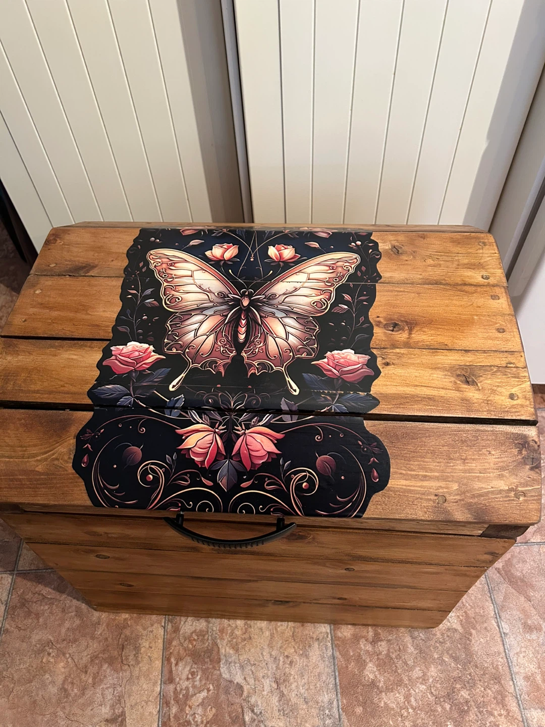 Wooden Storage Trunk