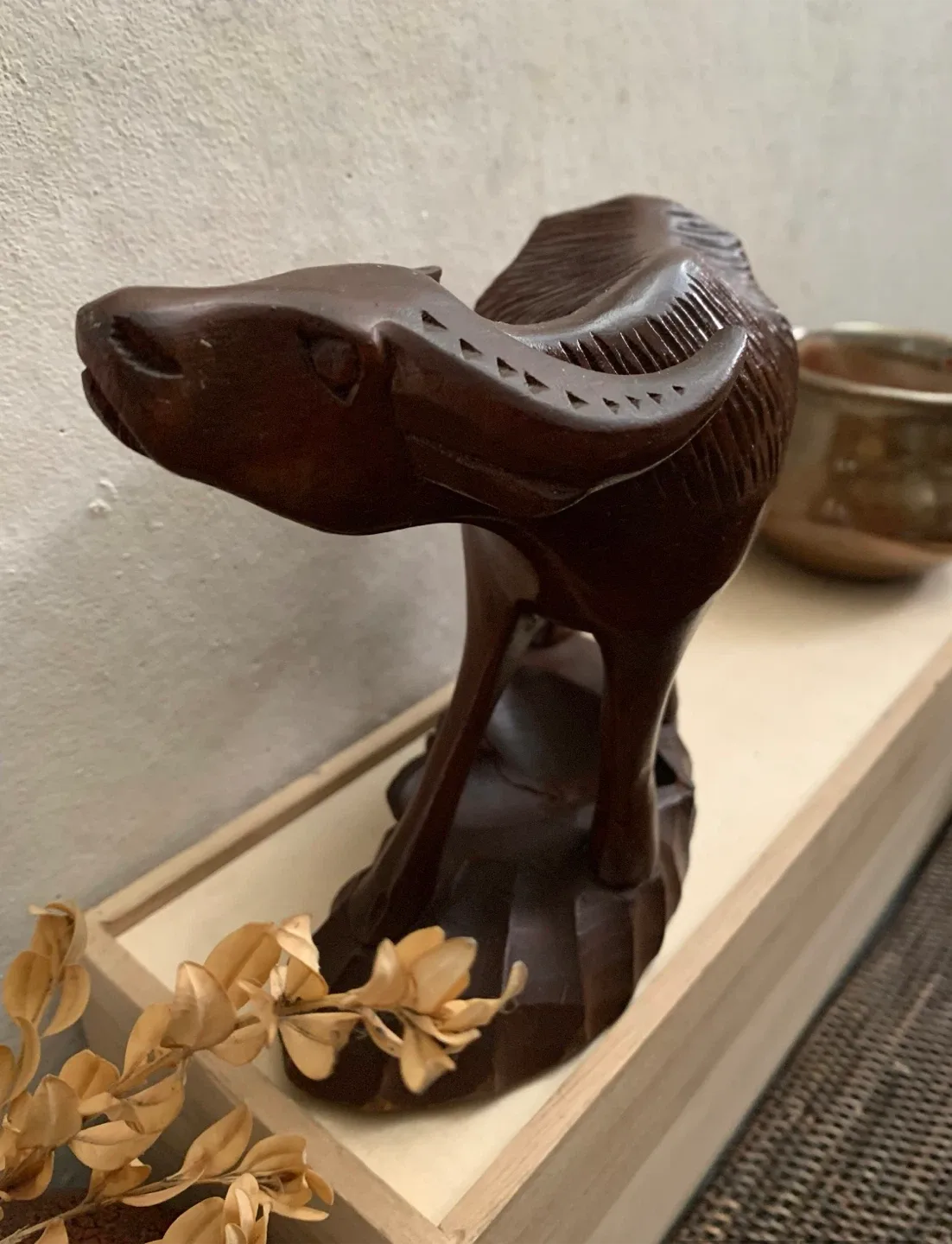 #🎁idea•Wooden Water Buffalo Statue image indicator(4)