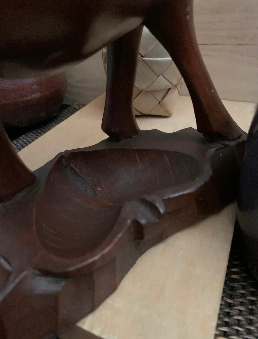 #🎁idea•Wooden Water Buffalo Statue image indicator(7)