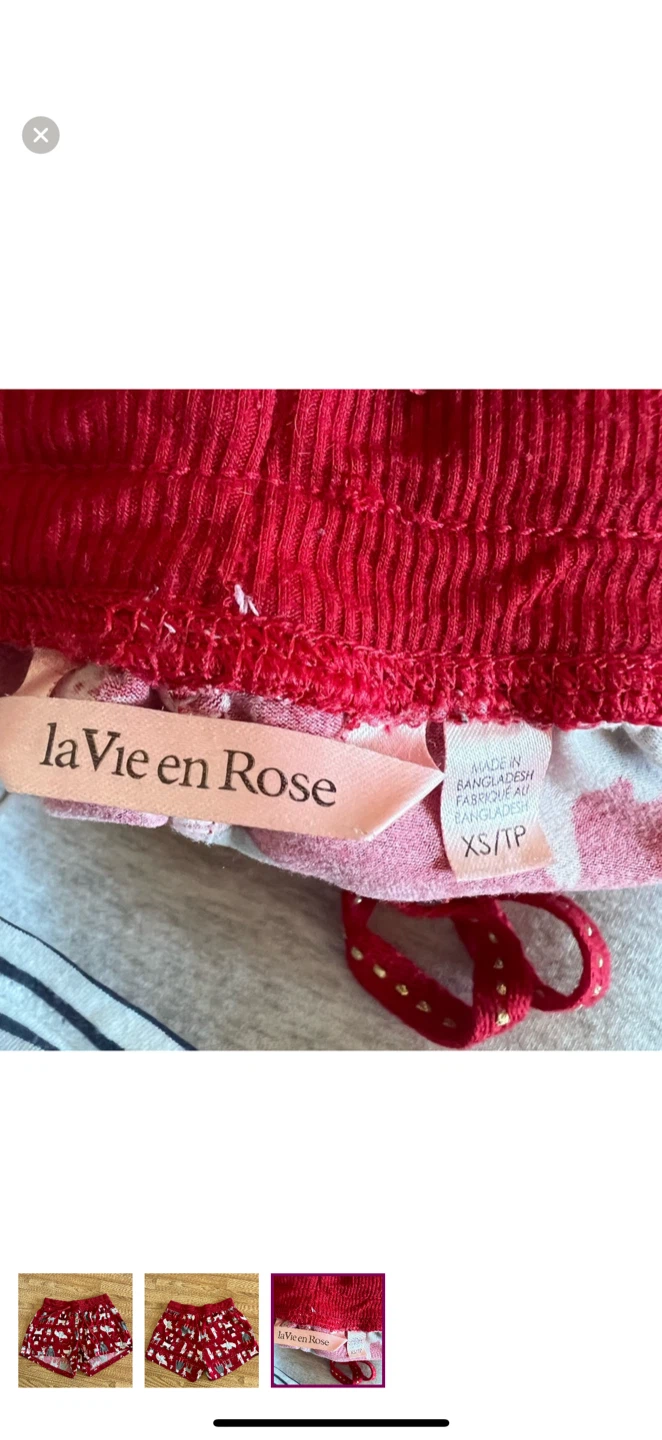 La Vie en Rose XS Holiday Print Shorts - photo 3