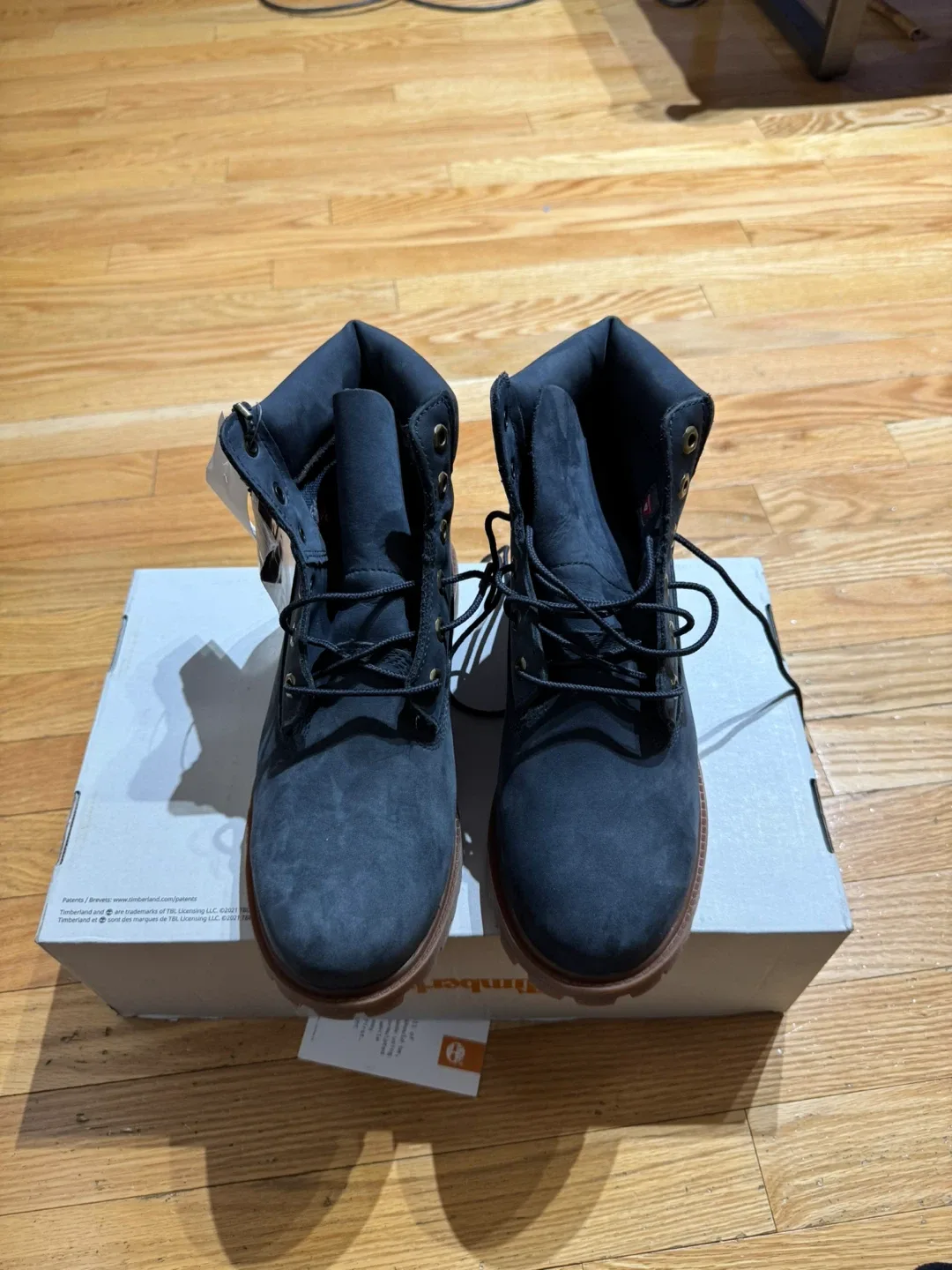 Timberland Blue Nubuck Leather Boots, Size 7 image indicator(2)