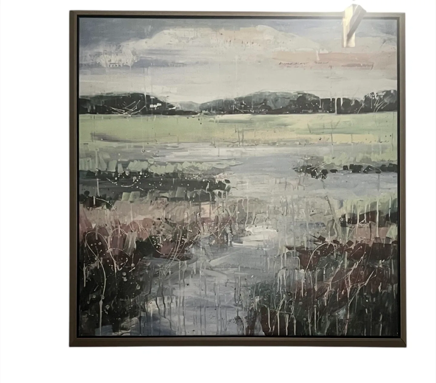 Floating Framed Landscape Painting