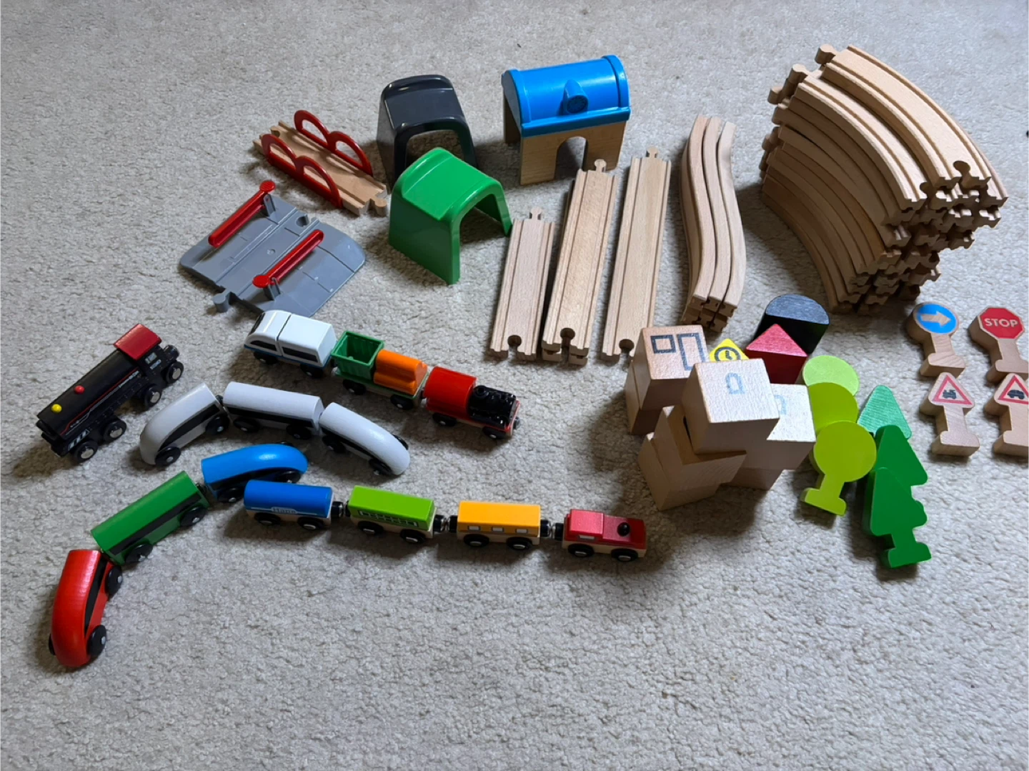 Wooden Train Set