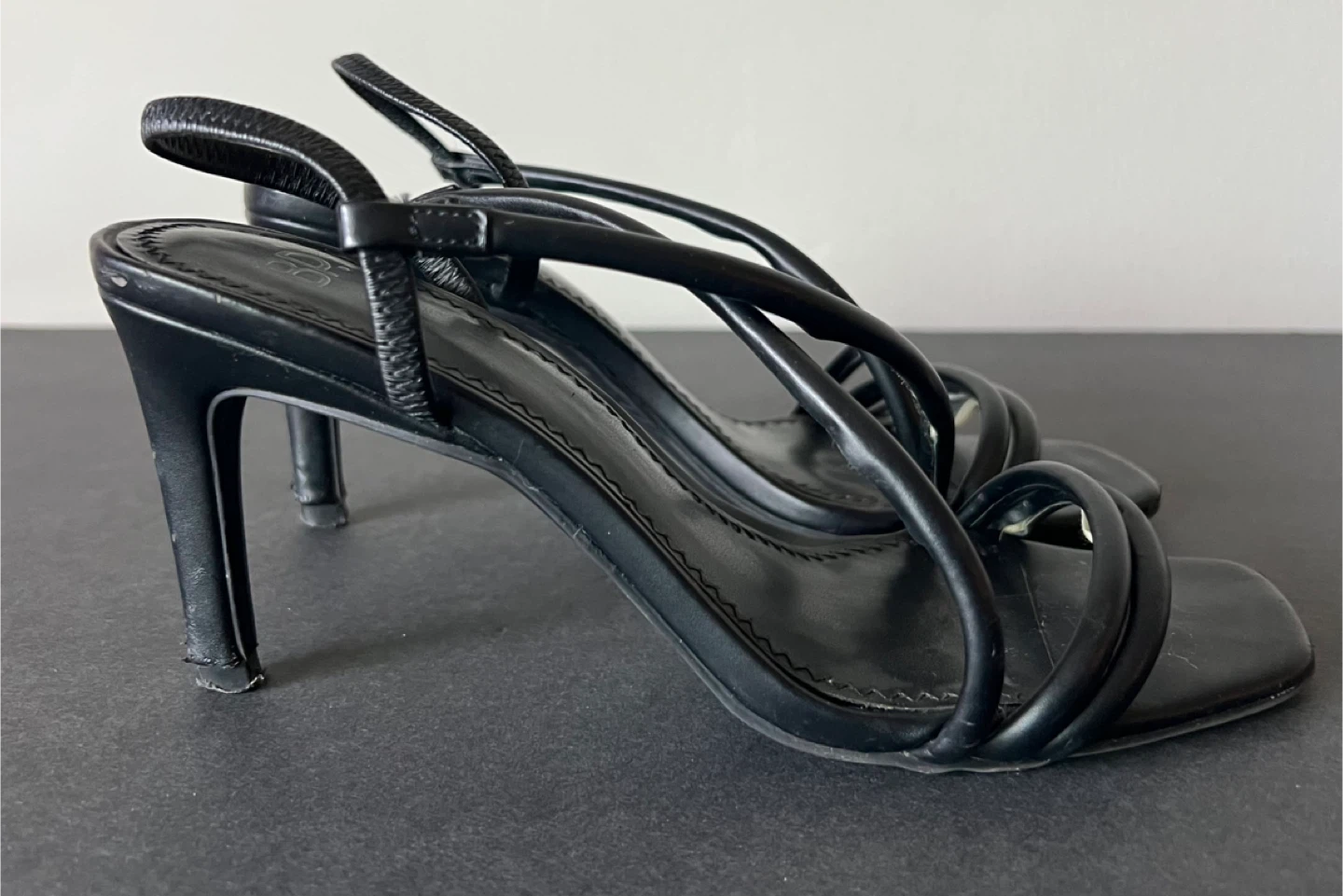 BP. Black Heeled Sandals, Size 8 #Cleanout