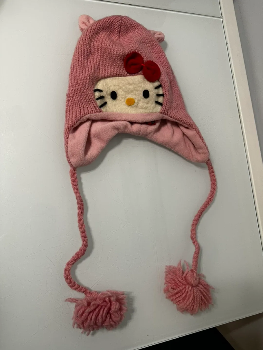 Hello Kitty Pink Knitted Winter Hat