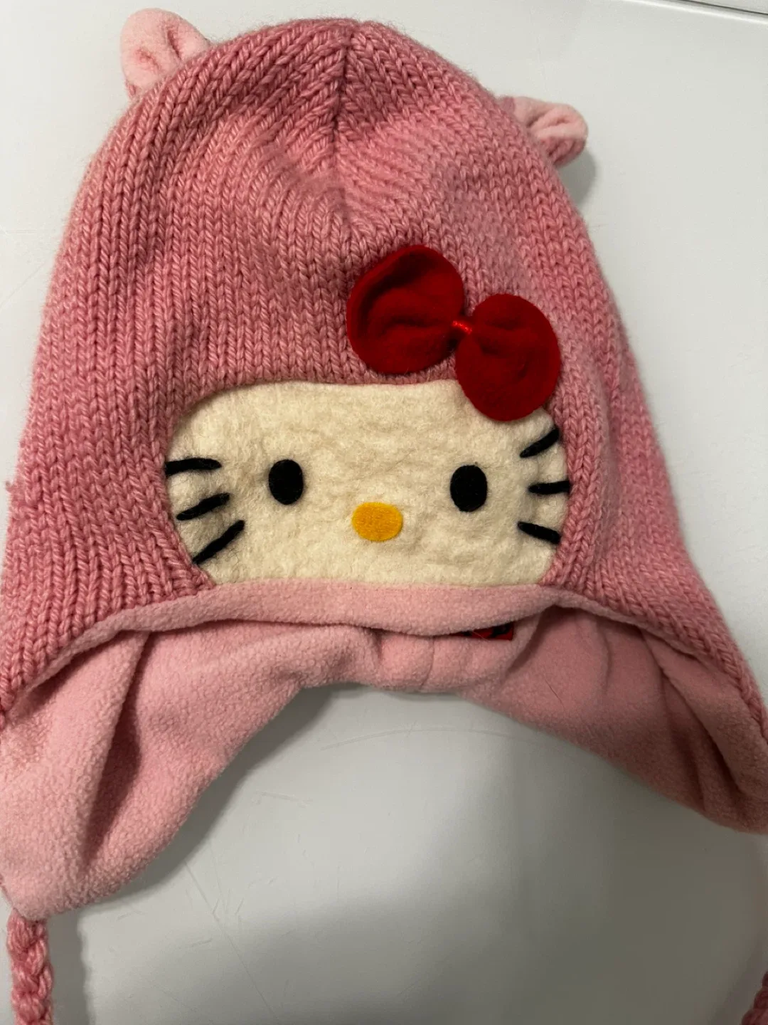 Hello Kitty Pink Knitted Winter Hat image indicator(2)
