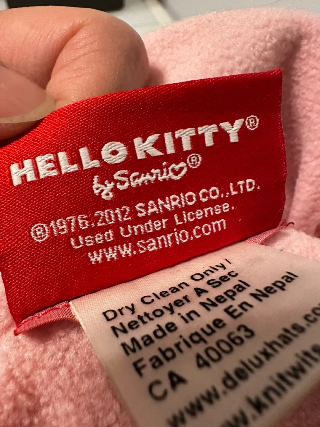 Hello Kitty Pink Knitted Winter Hat image indicator(5)