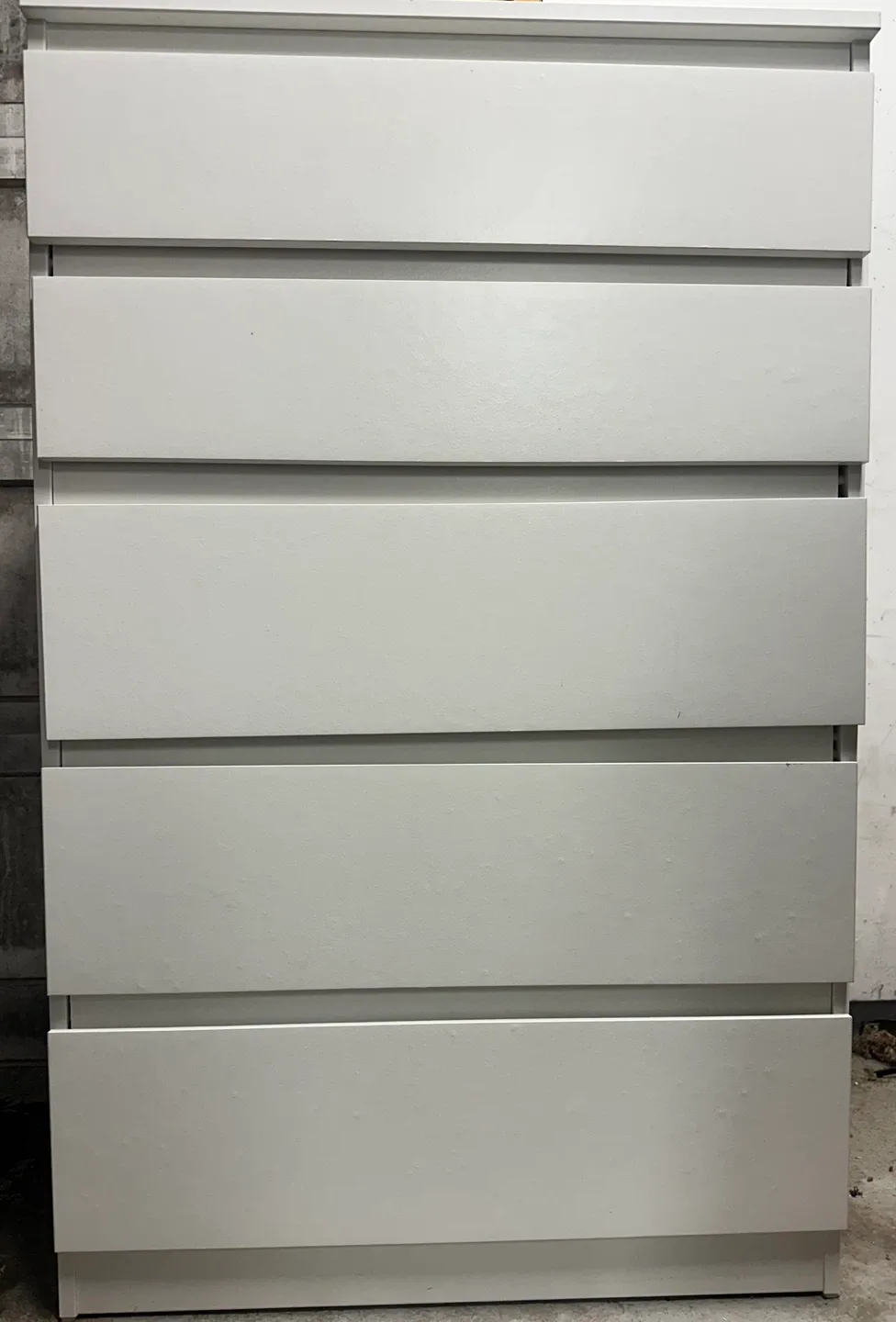 White  5 drawer Dresser