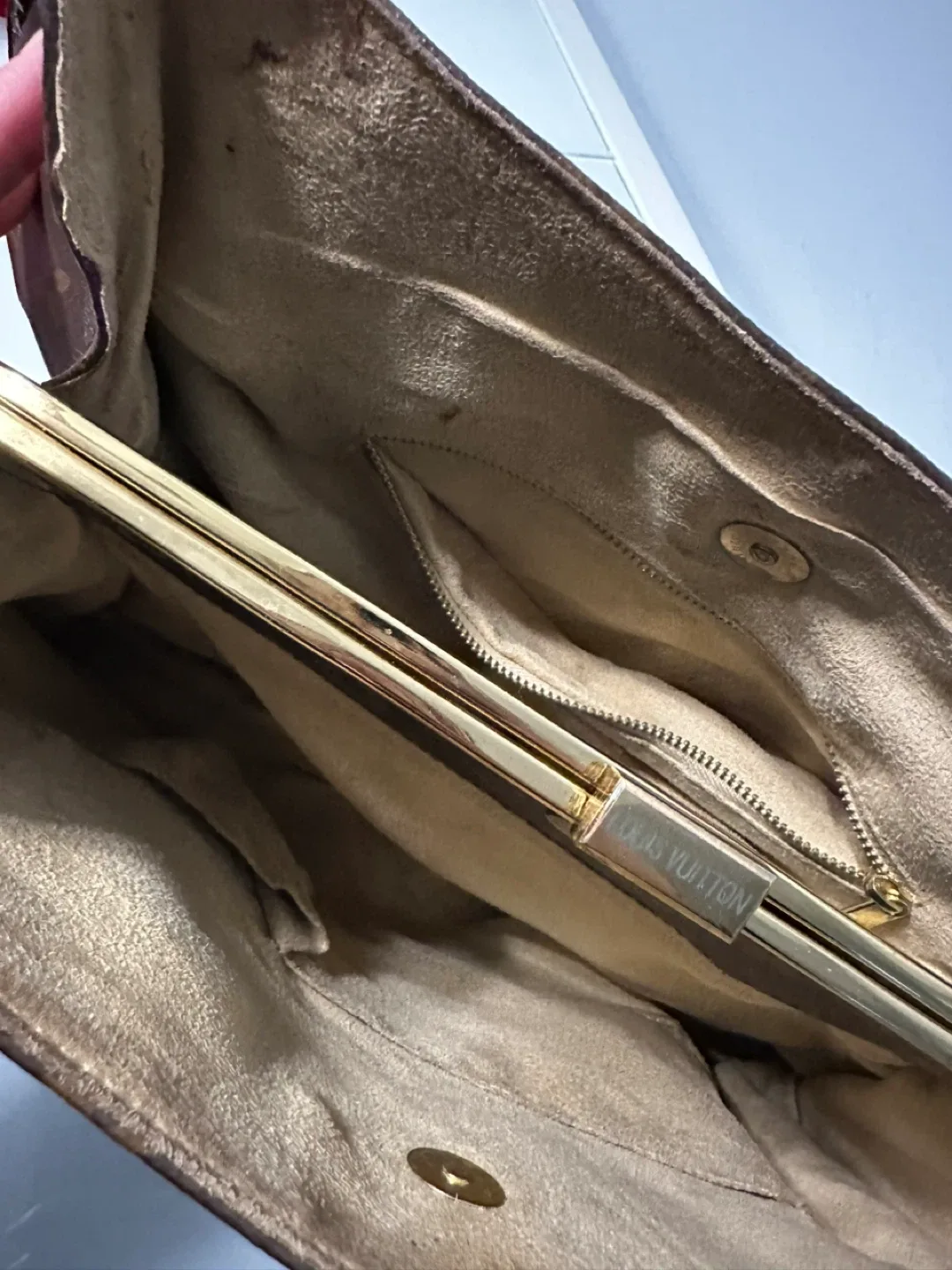 Louis Vuitton Monogram Canvas Leather Trim Handbag image indicator(6)