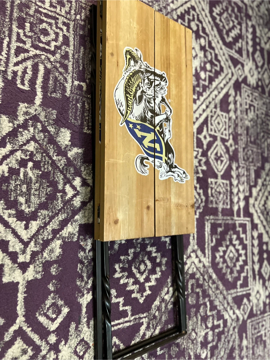 Navy Wooden Folding Table - photo 5