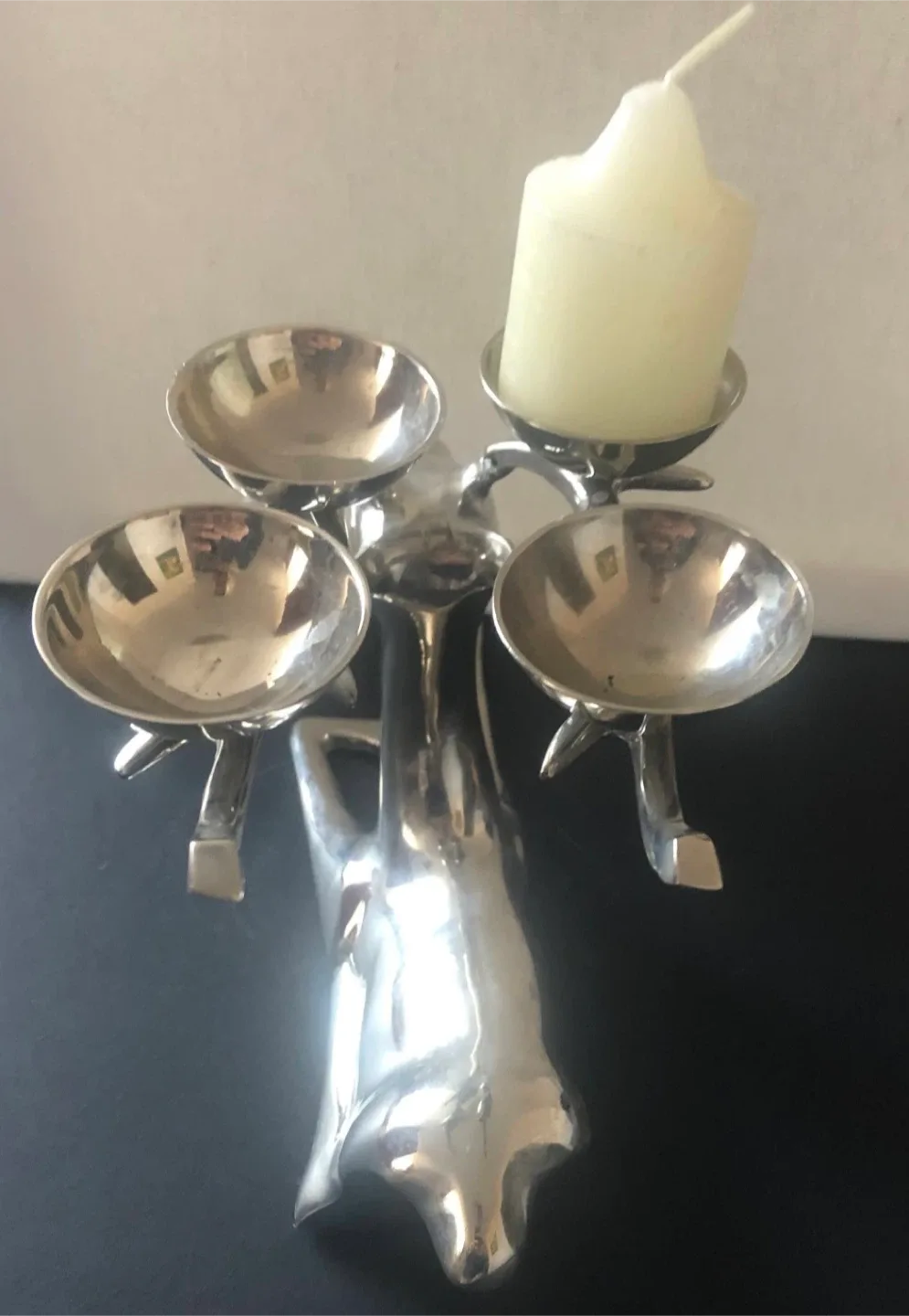 Reindeer Silver Plated Candle Holder image indicator(4)