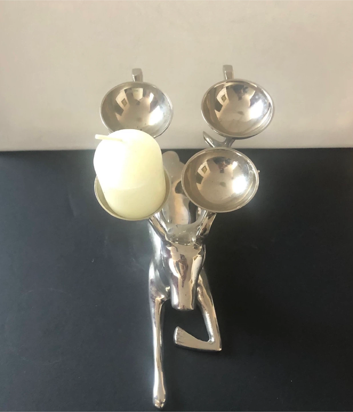 Reindeer Silver Plated Candle Holder - photo 2