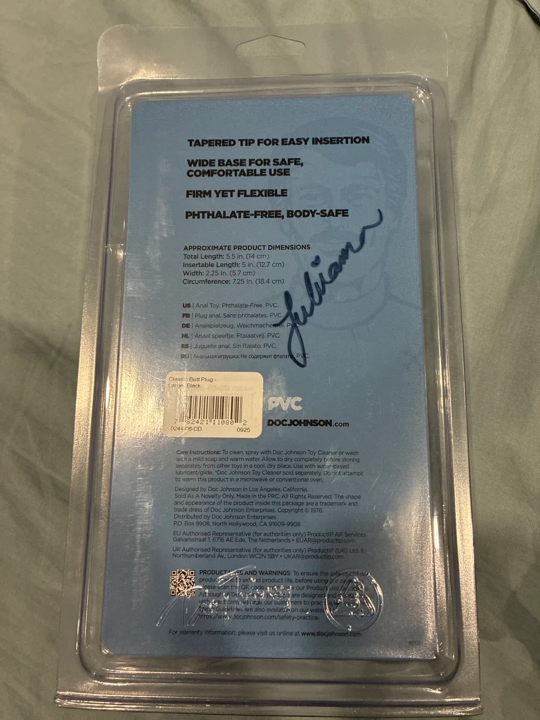 "Doc Johnson's Classic Butt Plug - Large image indicator(2)