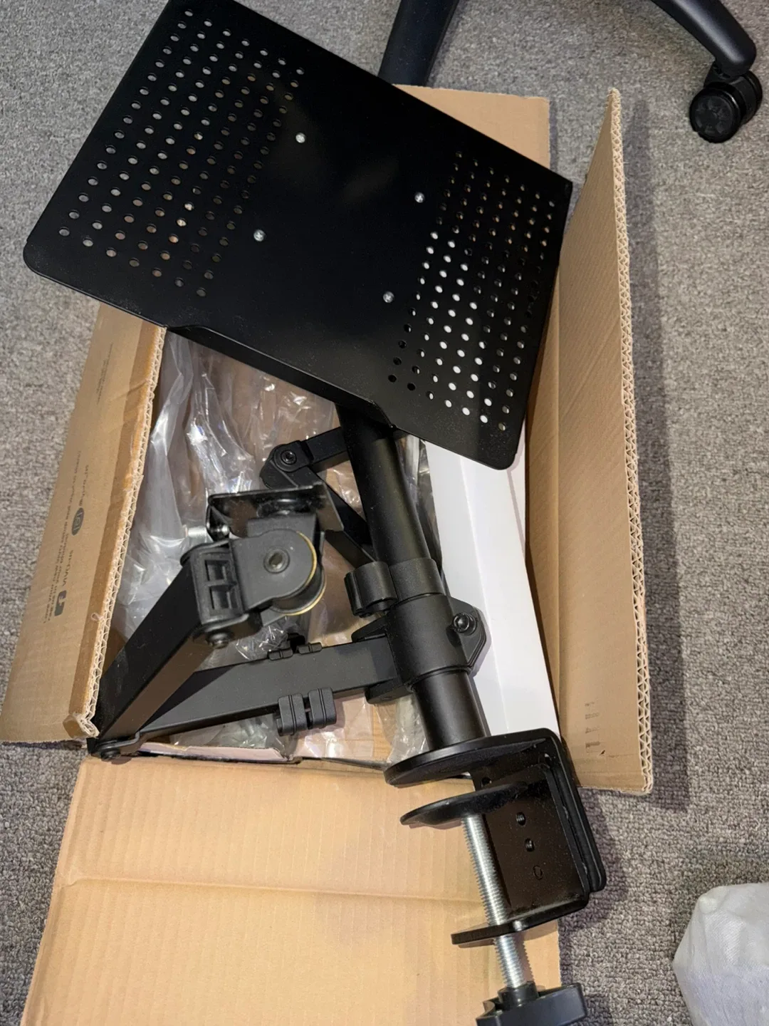 VIVO Black Monitor and Laptop Desk Mount image indicator(5)