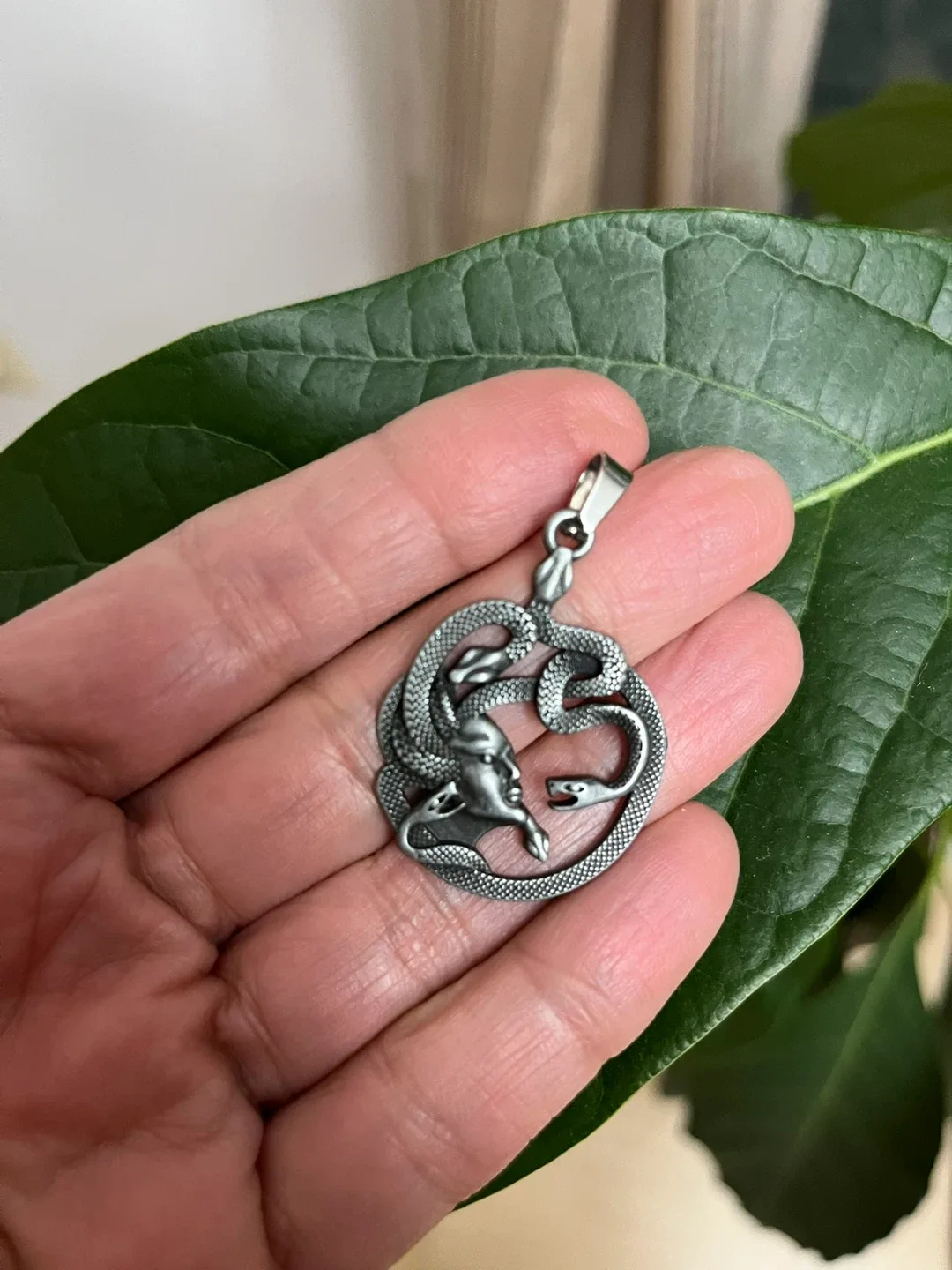 Medusa Pendant Necklace