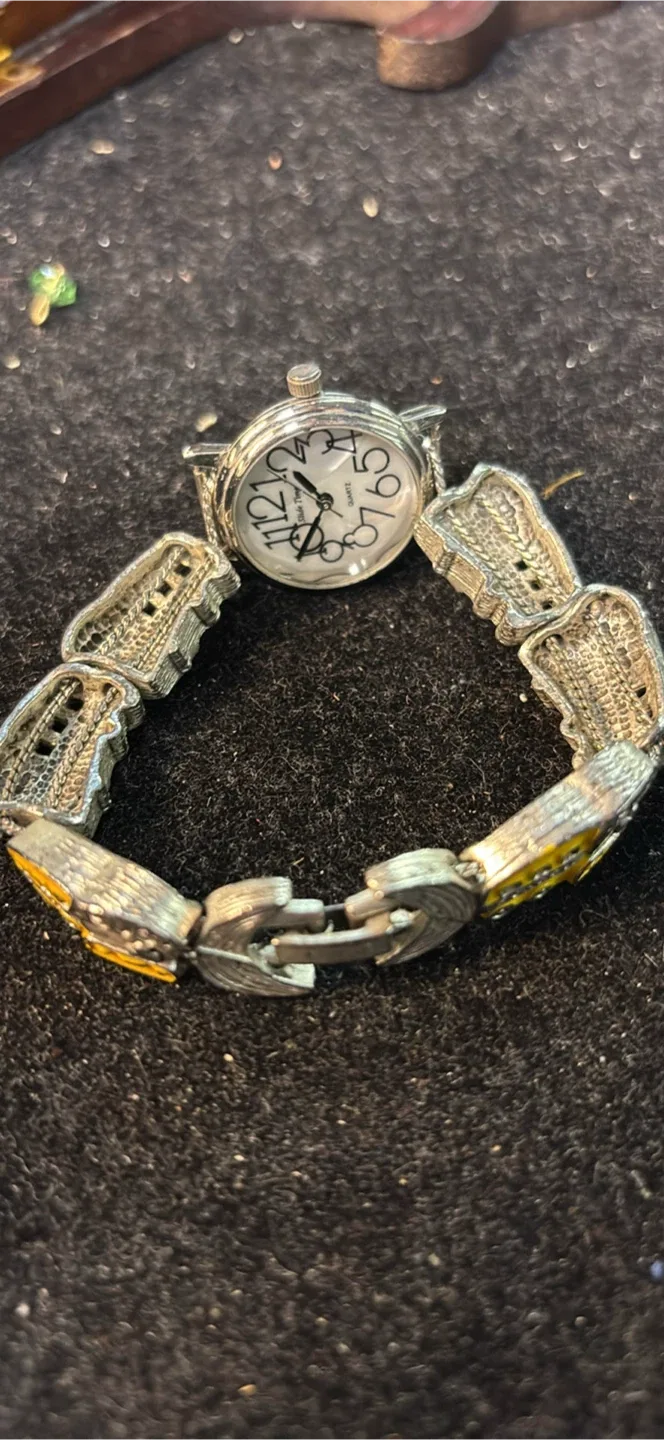 Time Piece Yellow School Bus Watch