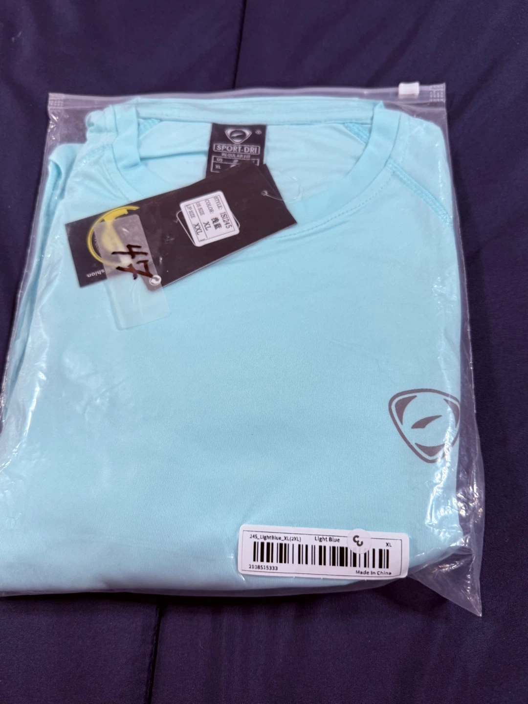 Sun- Bloc Light Blue Shirt #CLEANOUT NO