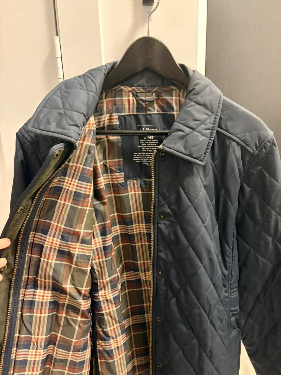 LL Bean Quilted Riding Jacket - Navy - photo 2
