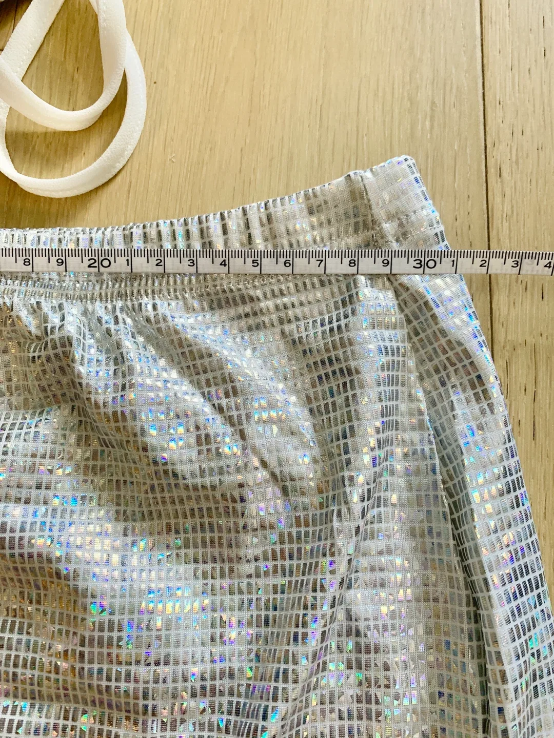 Shein Silver Sequin Halter Top & Skirt Set - XS image indicator(5)