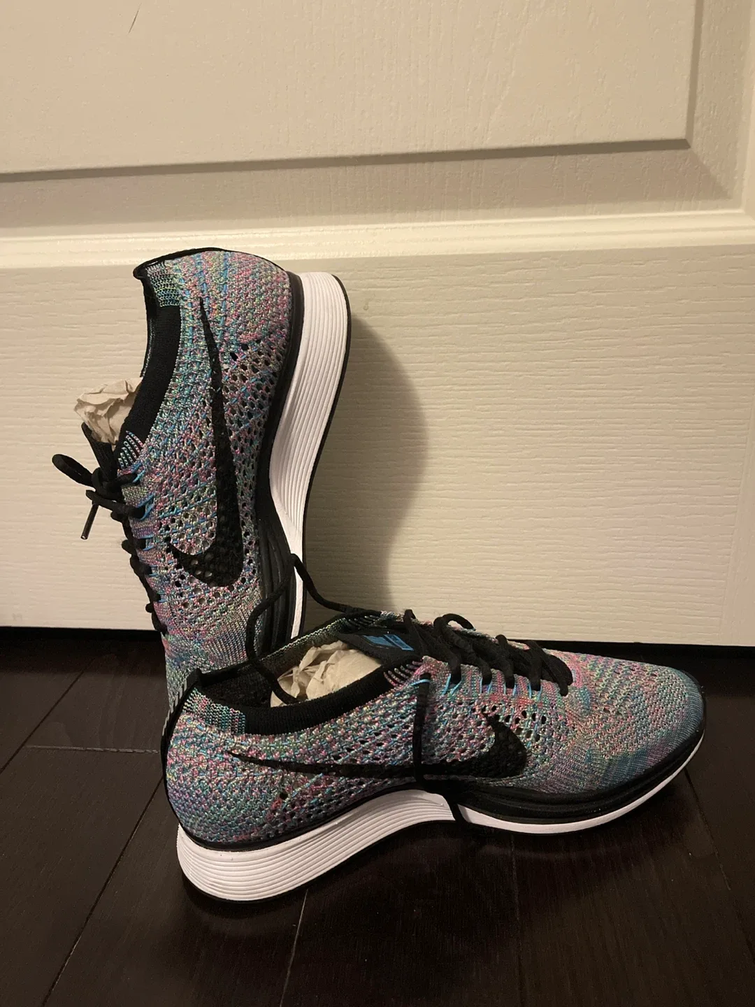 Nike Flyknit Racer Multi-Color Size 8.5 US