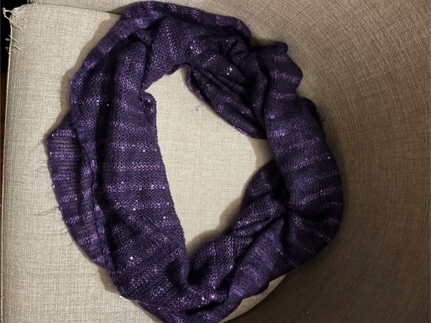 Purple Infinity Scarf