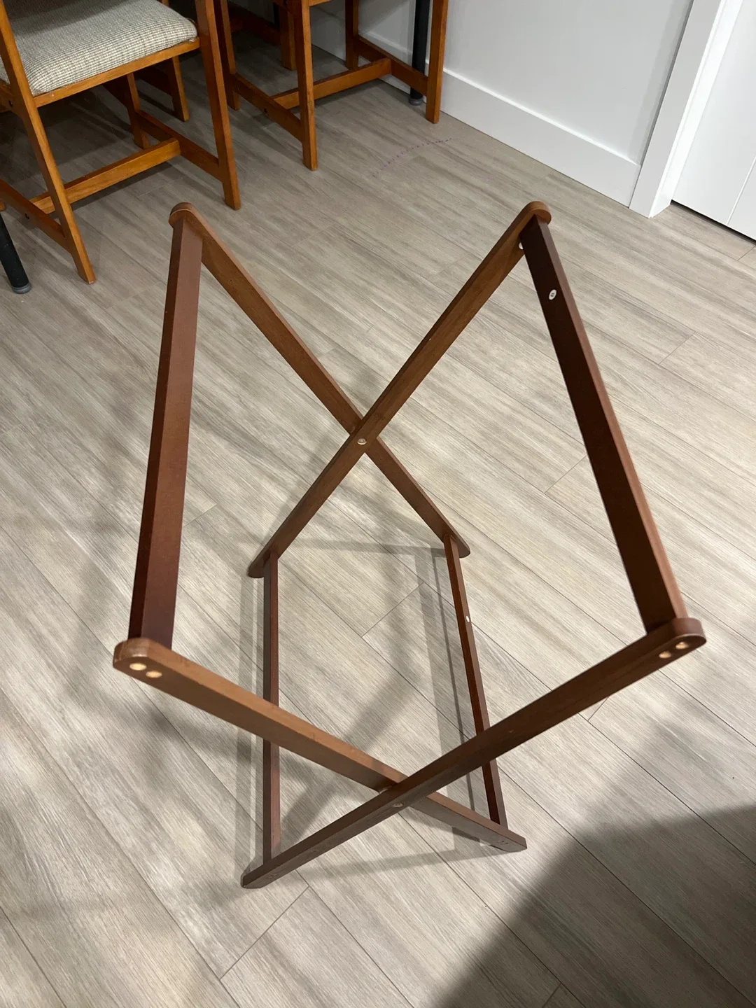 Wooden Folding clothes Rack image indicator(2)