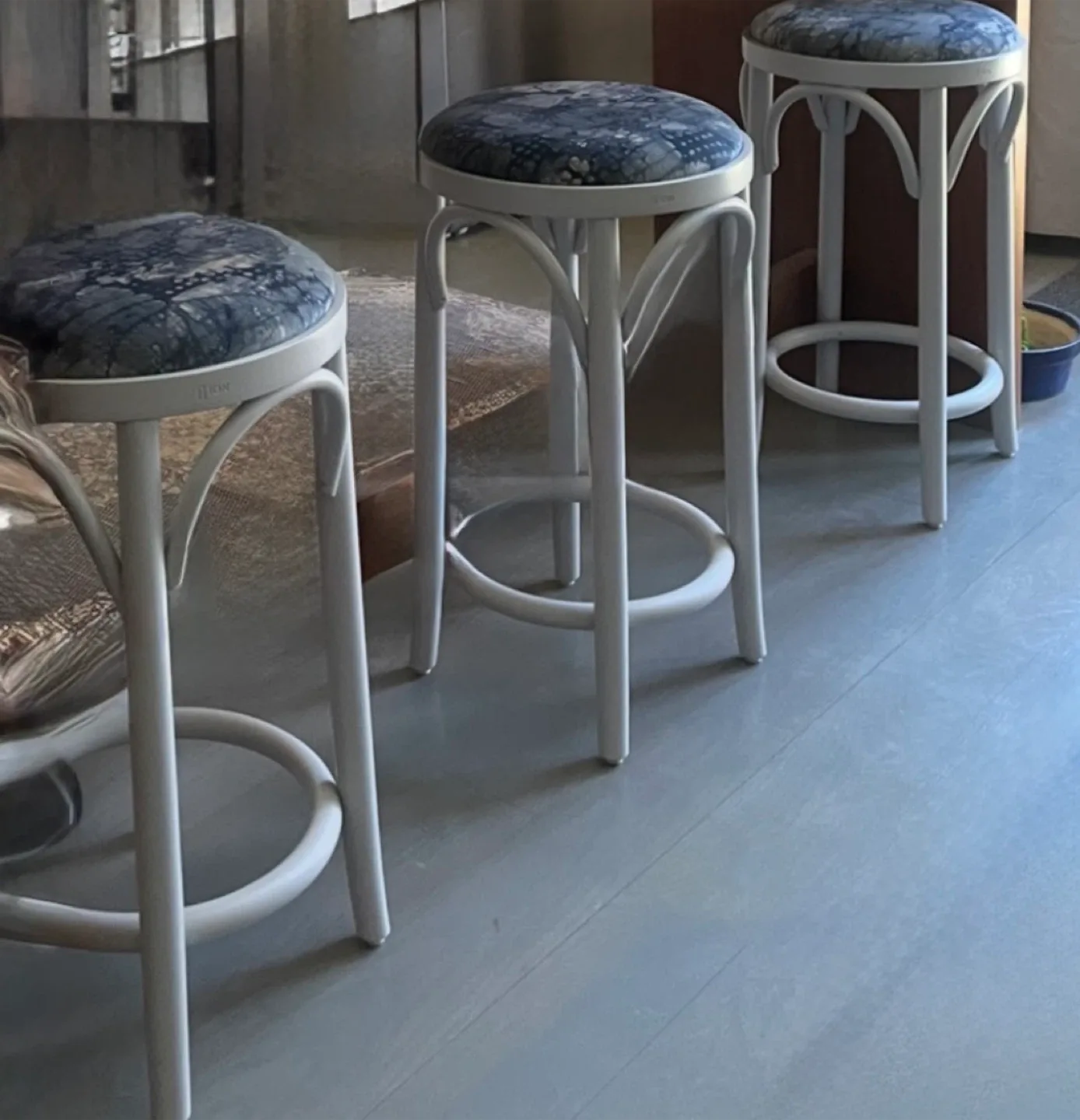 Set of 3 Authentic Ton Era Counter Stools