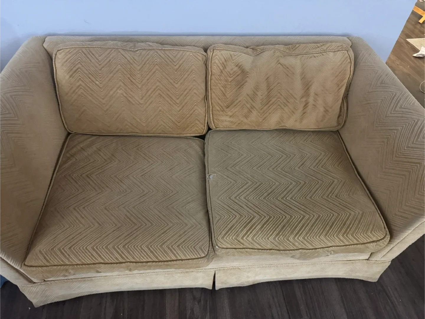 Beige Loveseat Sofa