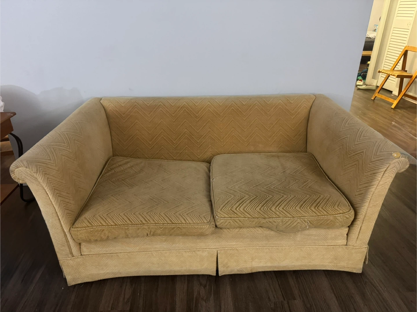 Beige Loveseat Sofa - photo 3