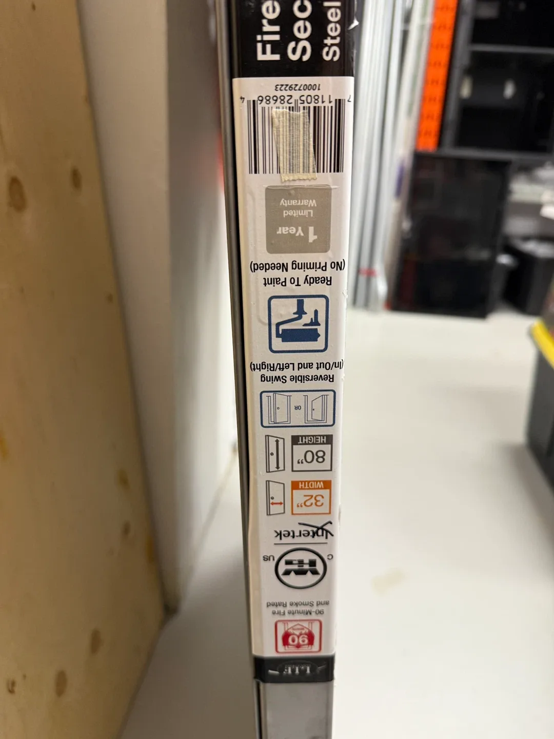 Fireproof Security Steel Flush Door 32"x80" image indicator(2)