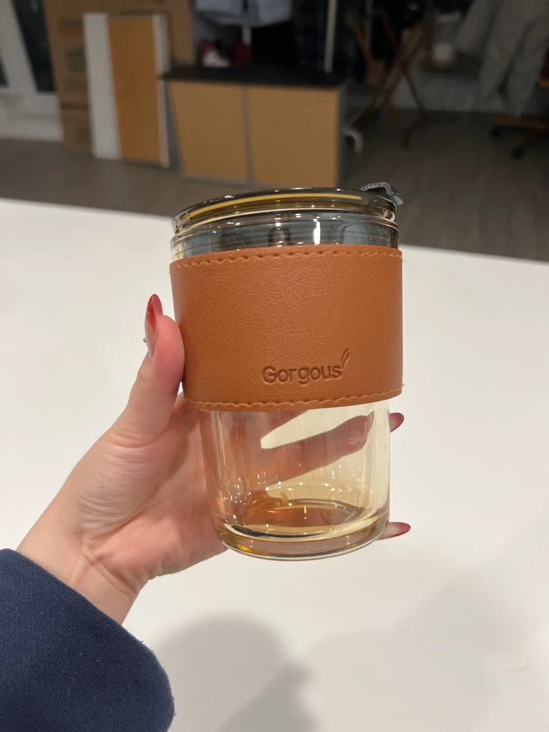 Gorgous Glass Tumbler with Sleeve