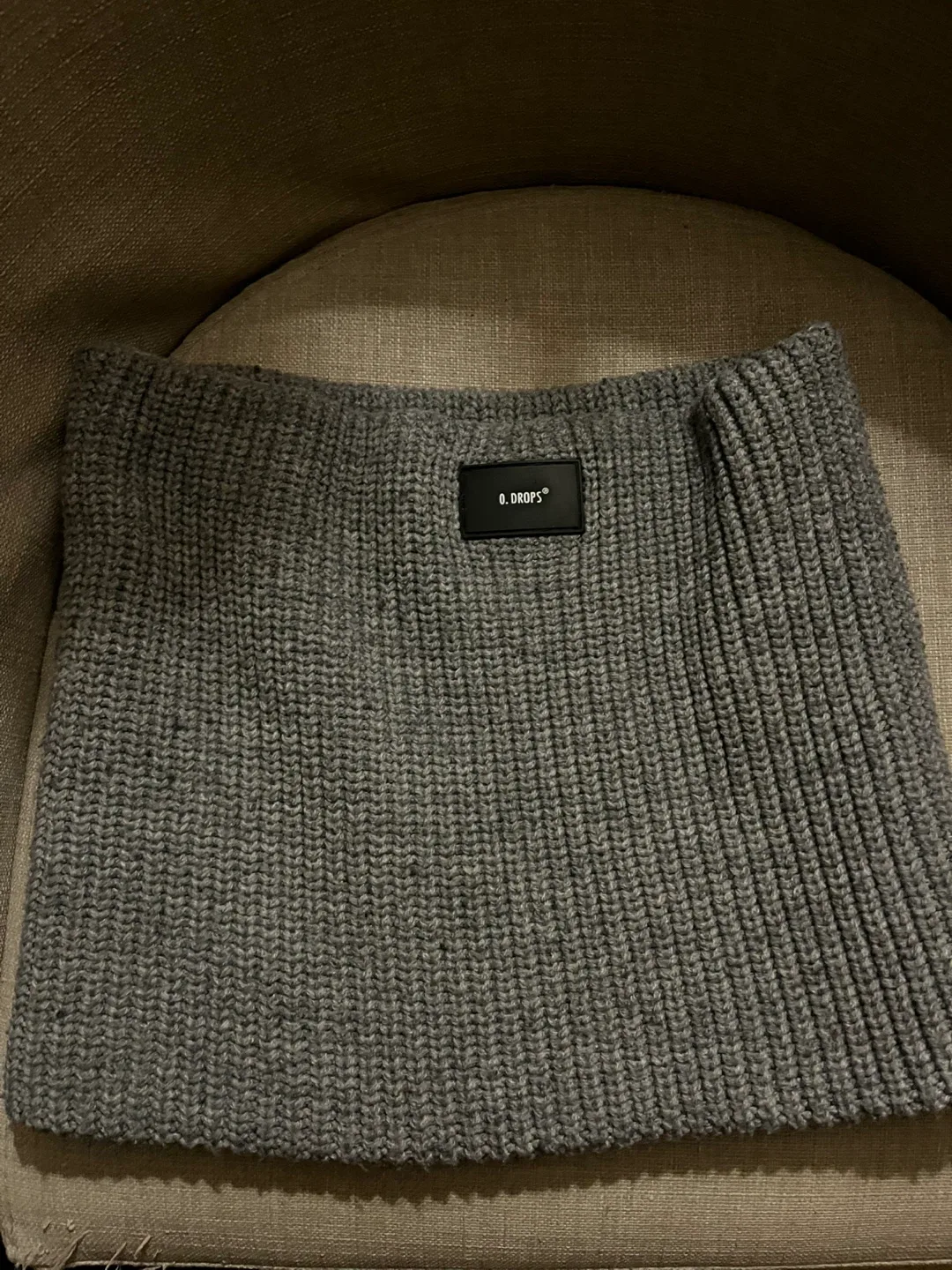 Bershka Grey Knit Neck Warmer - M