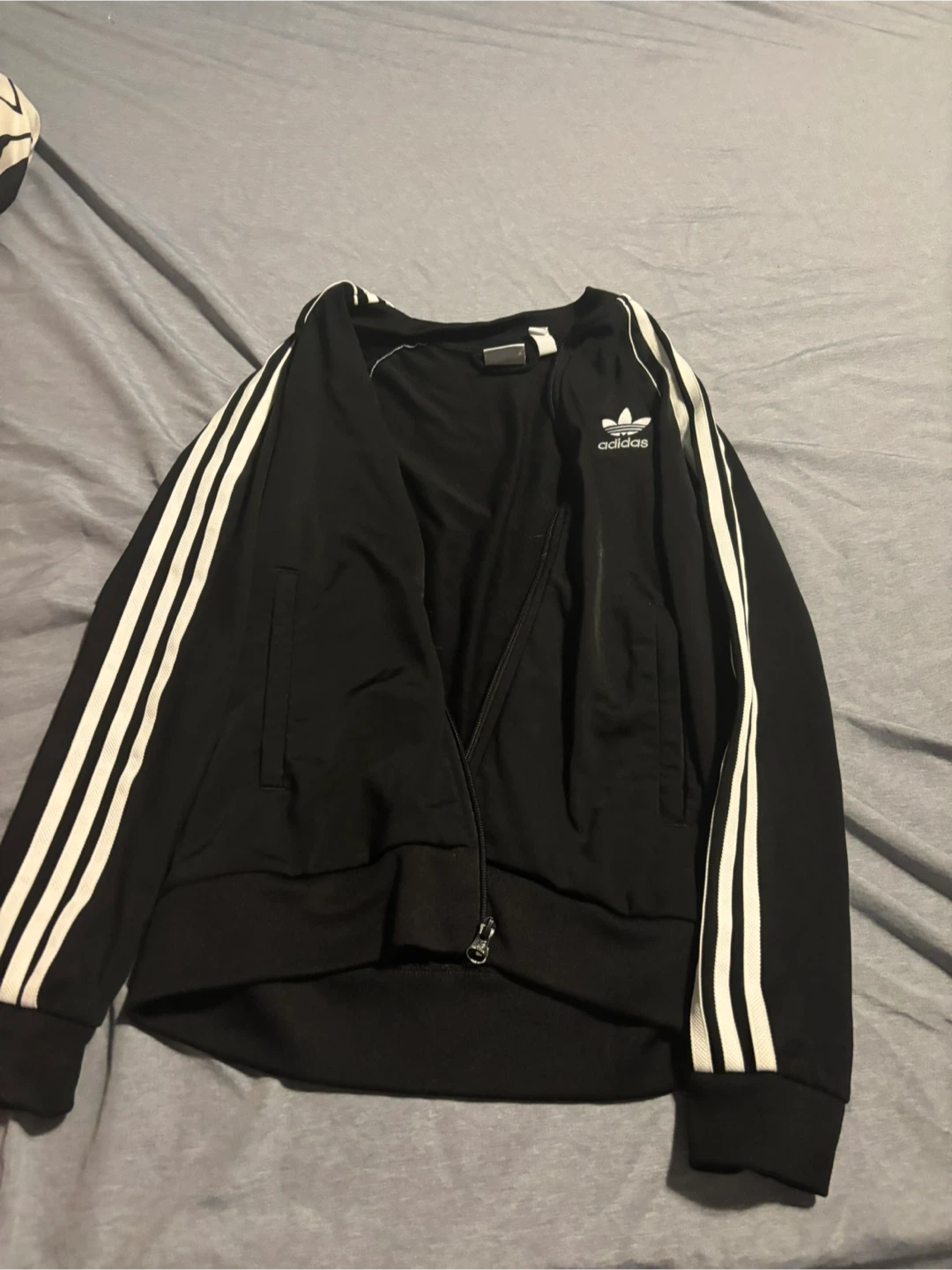 Adidas Black Track Jacket kids 11/12