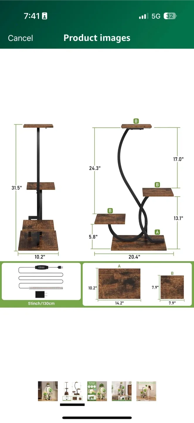 Set of 2 Plant Stands image indicator(6)