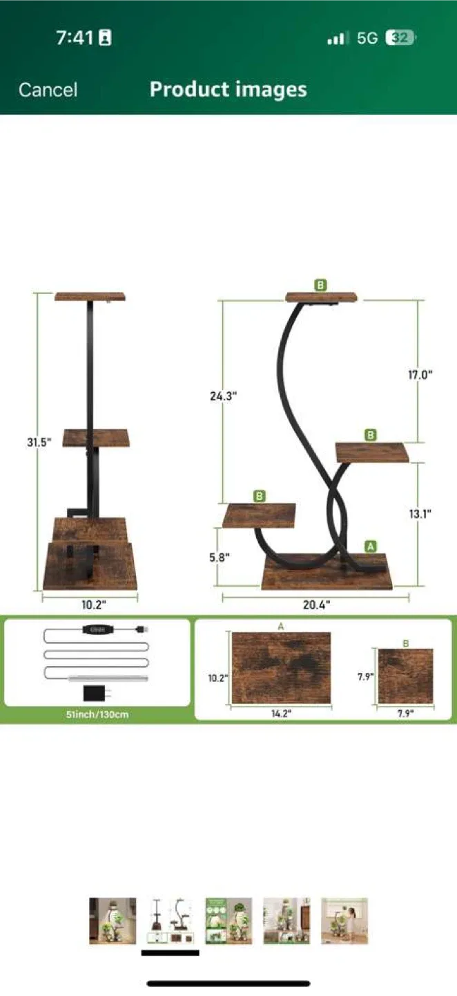 Set of 2 Plant Stands image indicator(10)