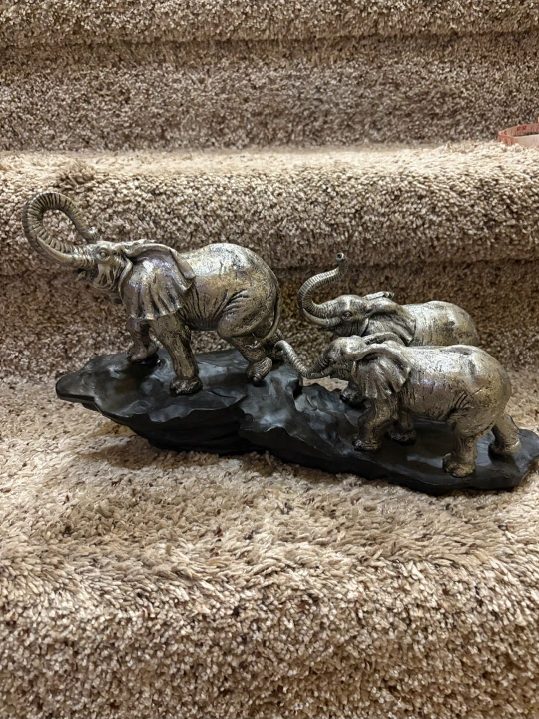 Elephant Family Sculpture - photo 2