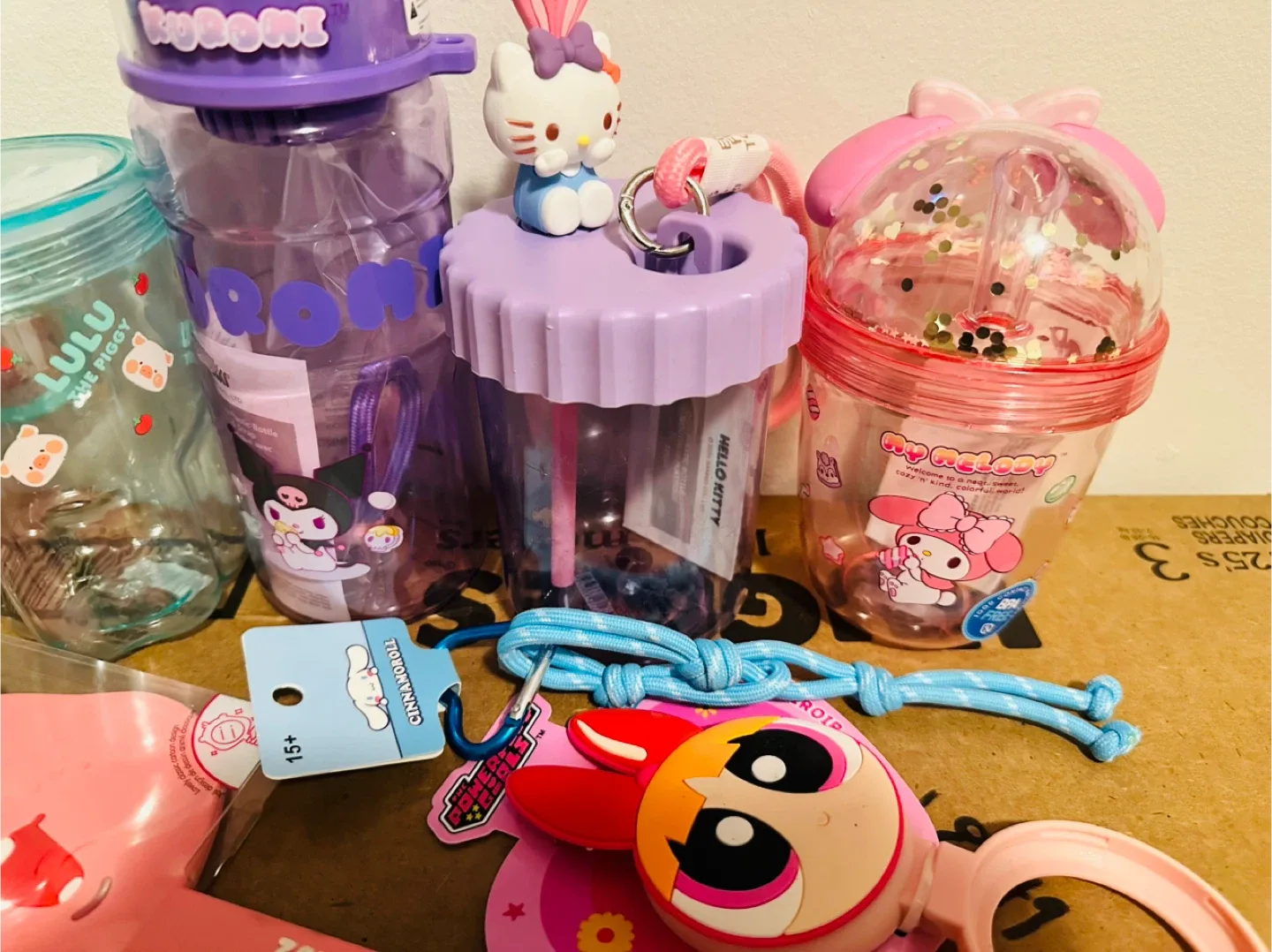 Miniso Sanrio Water Bottles & Mirror image indicator(6)