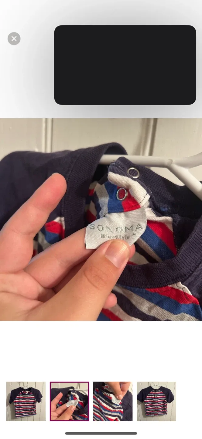 Sonoma Lifestyle 24M Striped T-Shirt image indicator(2)