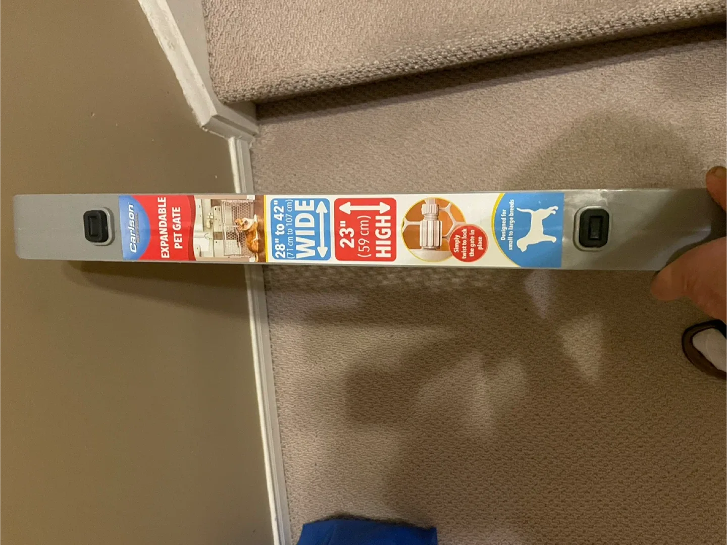 Carlson Expandable large Grey Gate 28-42" Wide image indicator(3)