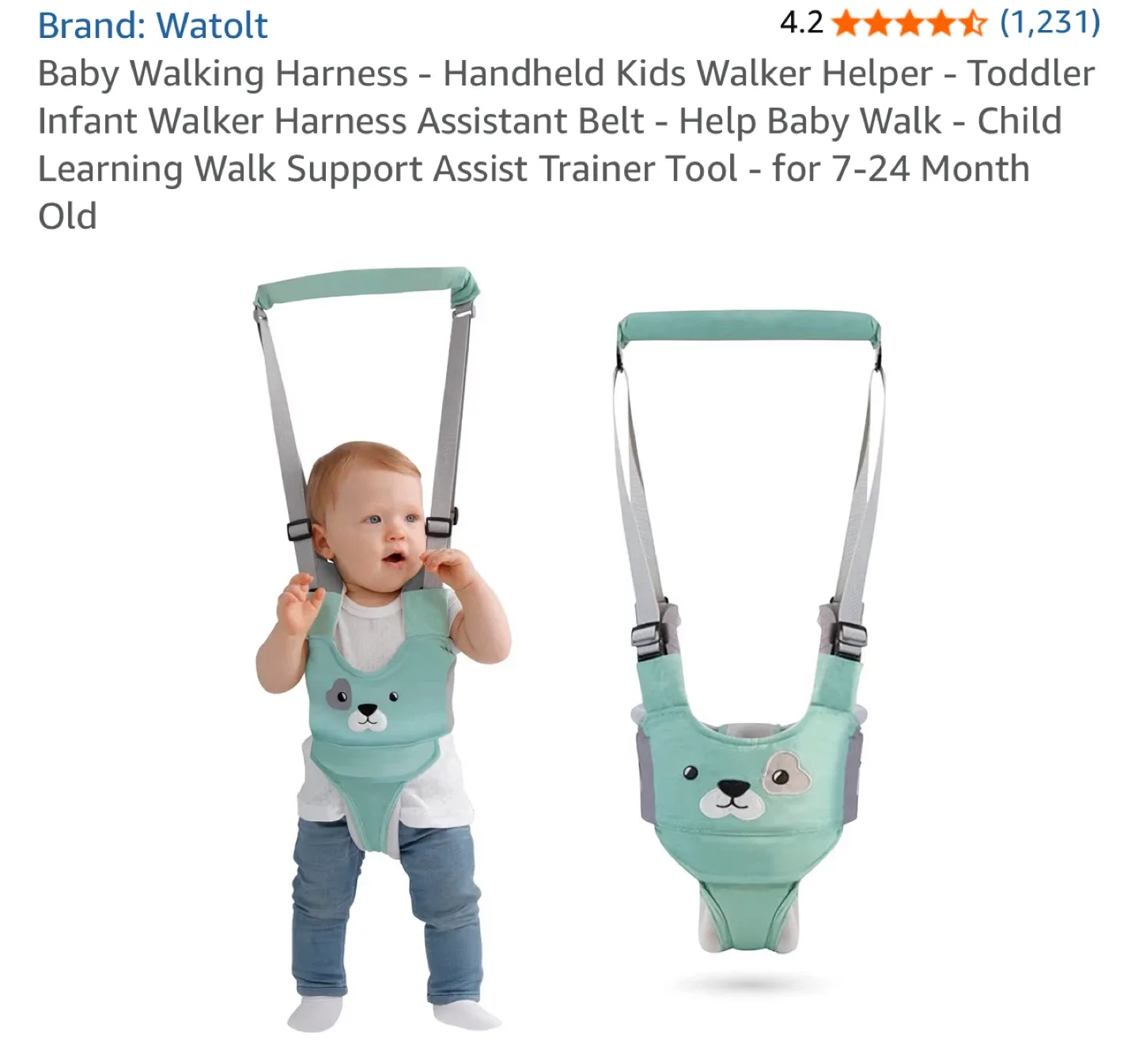Watolt Baby Walking Harness - 7-24 Month Old image indicator(2)