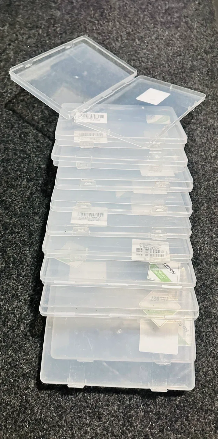 New Clear Plastic Storage Cases - Set of 10 image indicator(4)