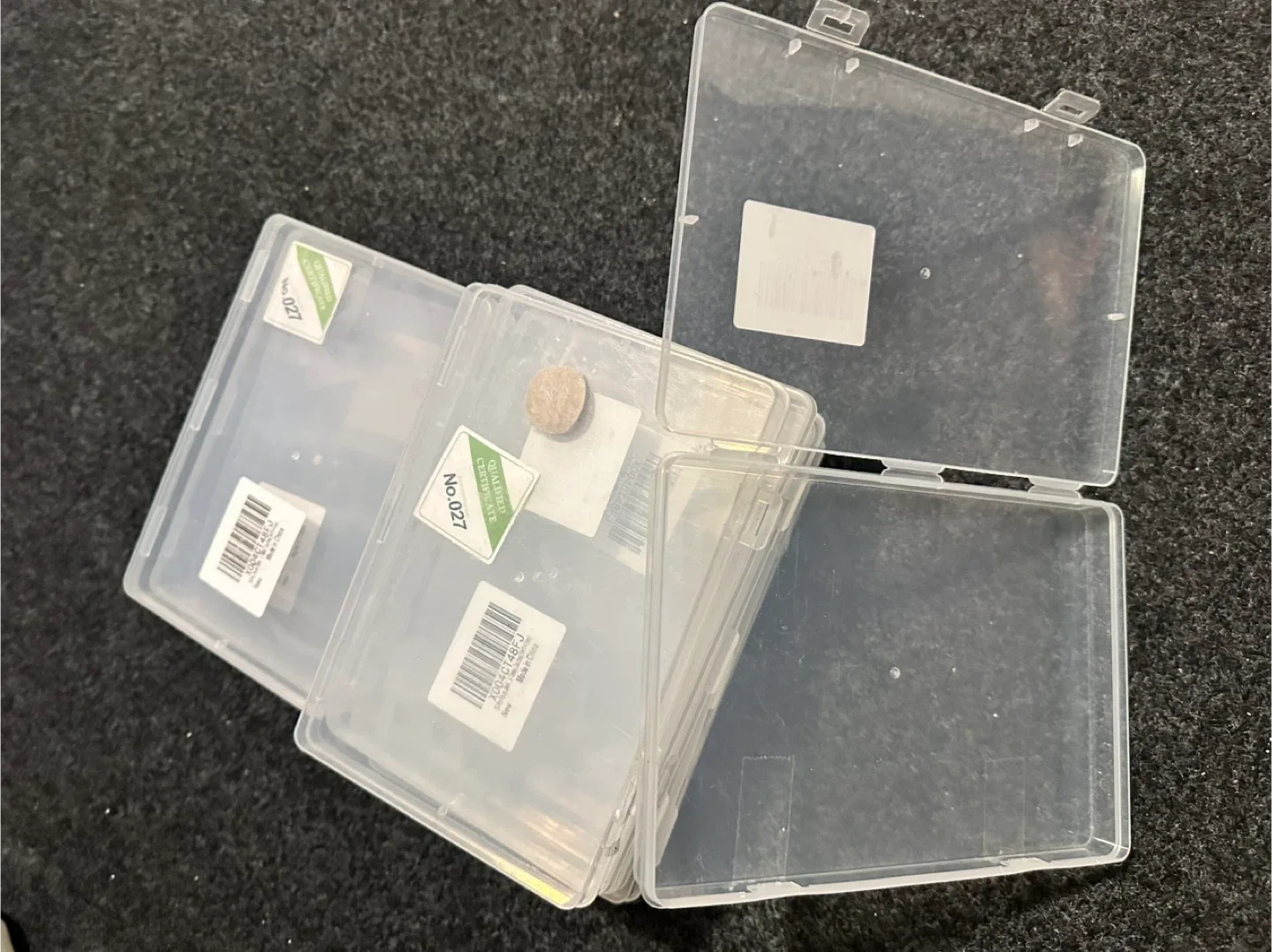 New Clear Plastic Storage Cases - Set of 10 image indicator(2)