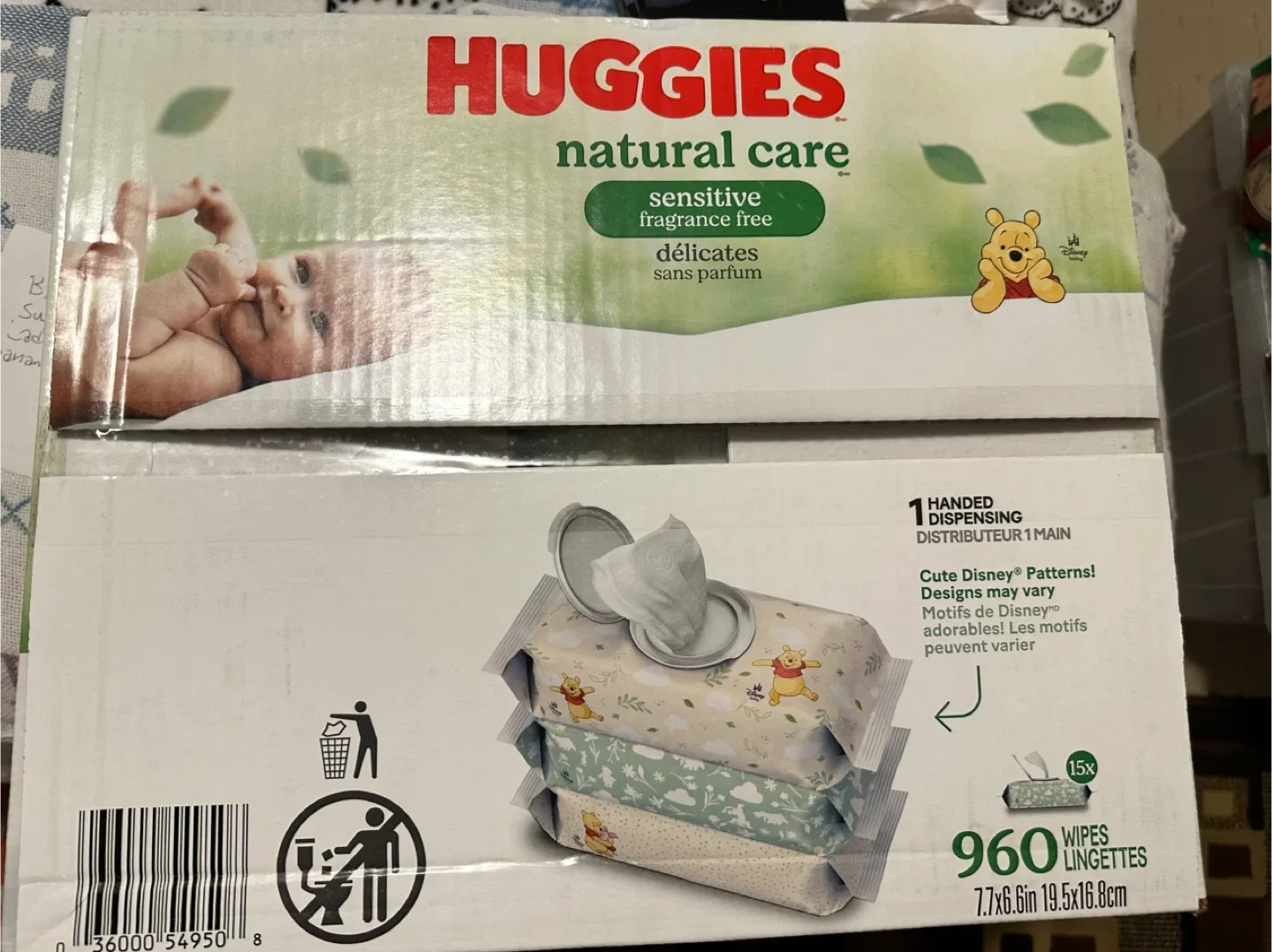 Huggies Natural Care Sensitive Wipes, 960 Count image indicator(2)