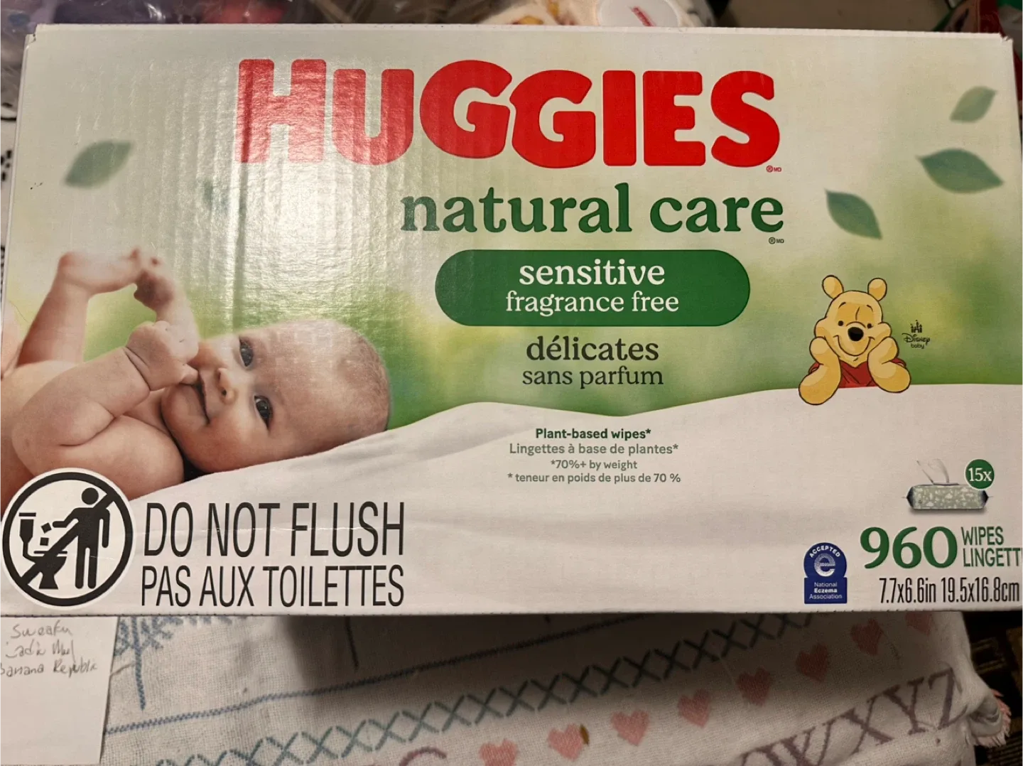 Huggies Natural Care Sensitive Wipes, 960 Count